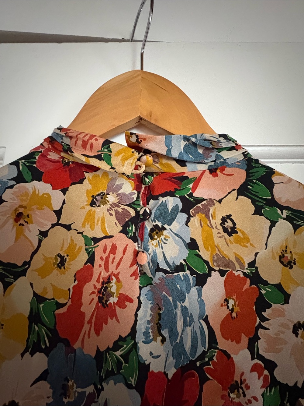 RARE Doen Musetta Silk Dress, in Poppy Meadow, XS - Picture 8 of 15